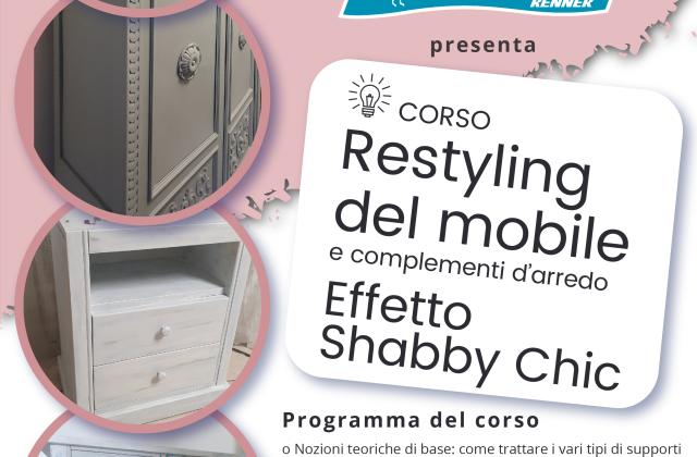 Corso Restyling del mobile e complementi d'arredo - Effetto Shabby Chic - Trecate