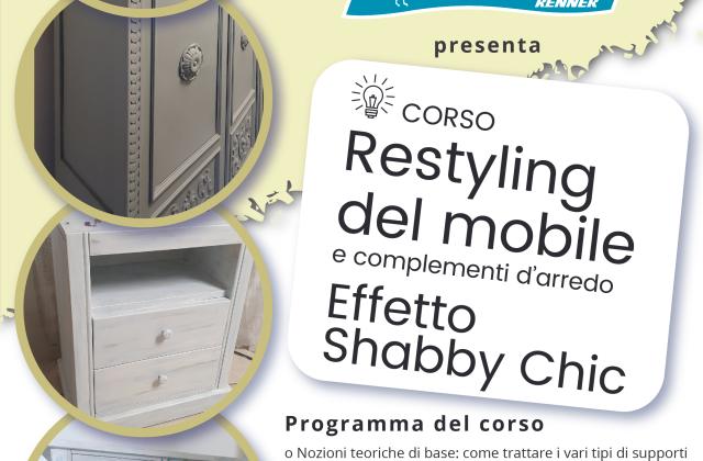 Corso Restyling del mobile e complementi d'arredo - Effetto Shabby Chic - Magenta