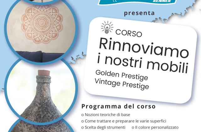 Corso Rinnoviamo i nostri mobili - Golden Prestige, Vintage Prestige - Trecate (NO)