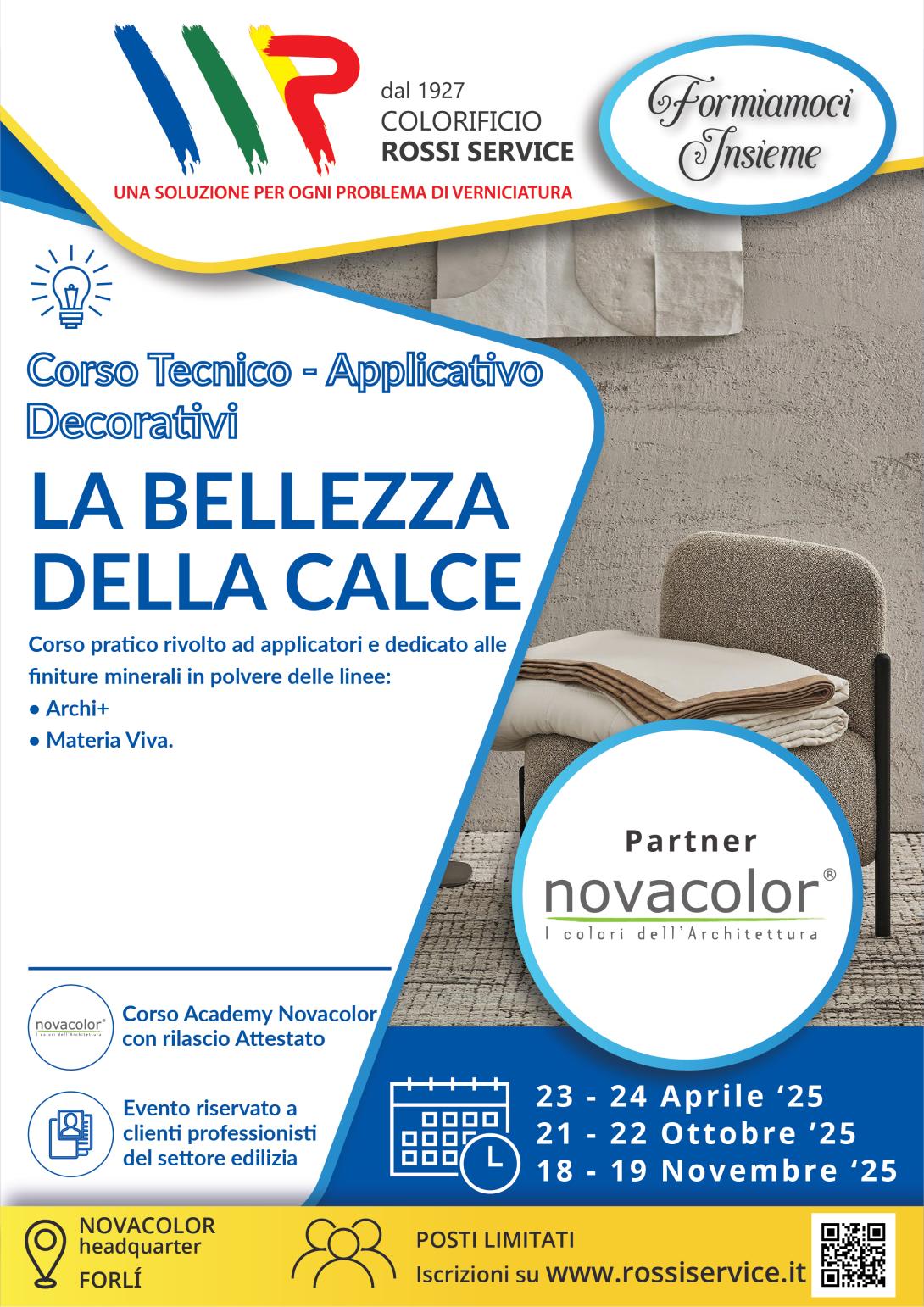 LA BELLEZZA DELLA CALCE Decorativi - Corso Tecnico - Applicativo 21-22/10/2025