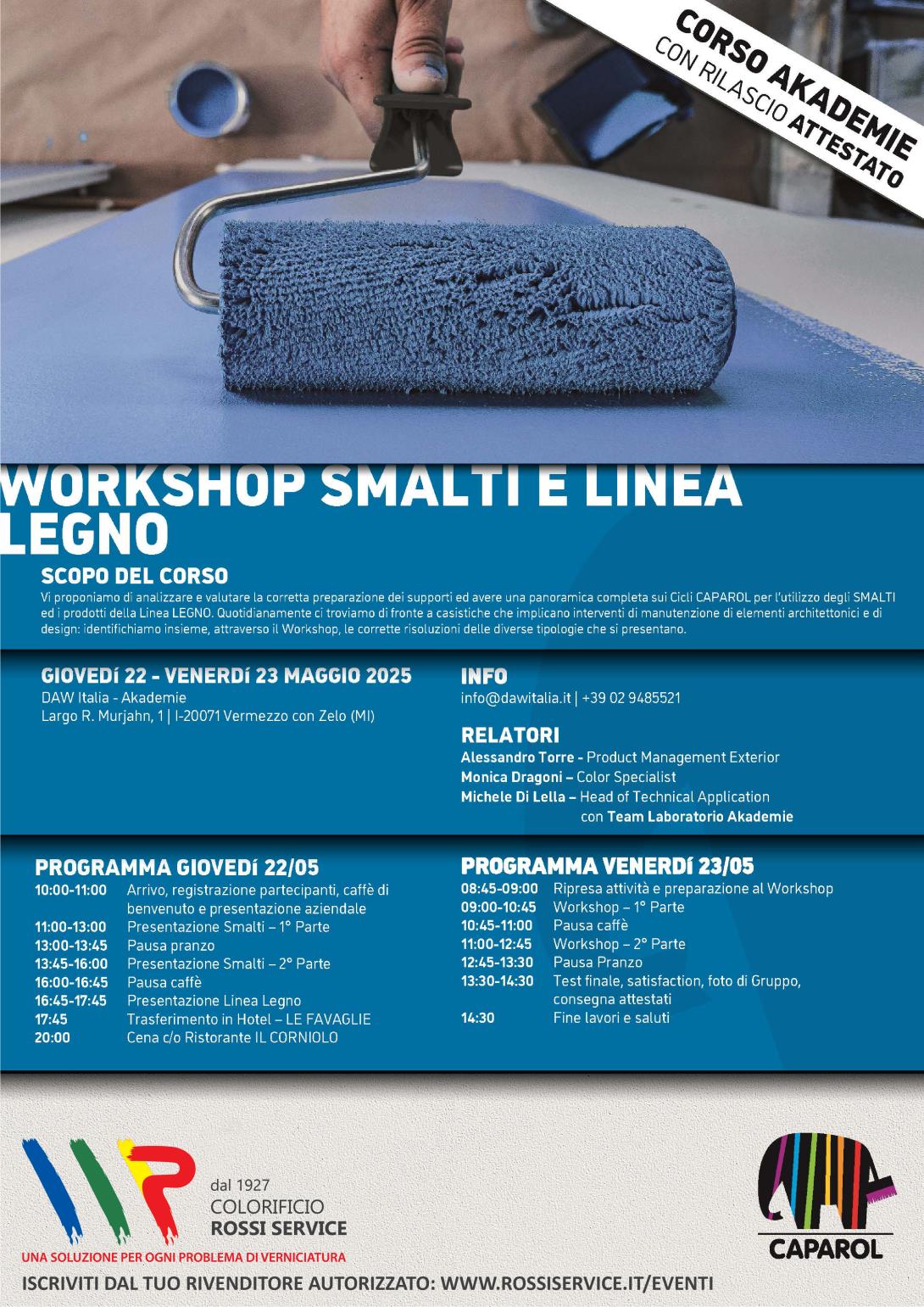 WORKSHOP SMALTI E LINEA LEGNO